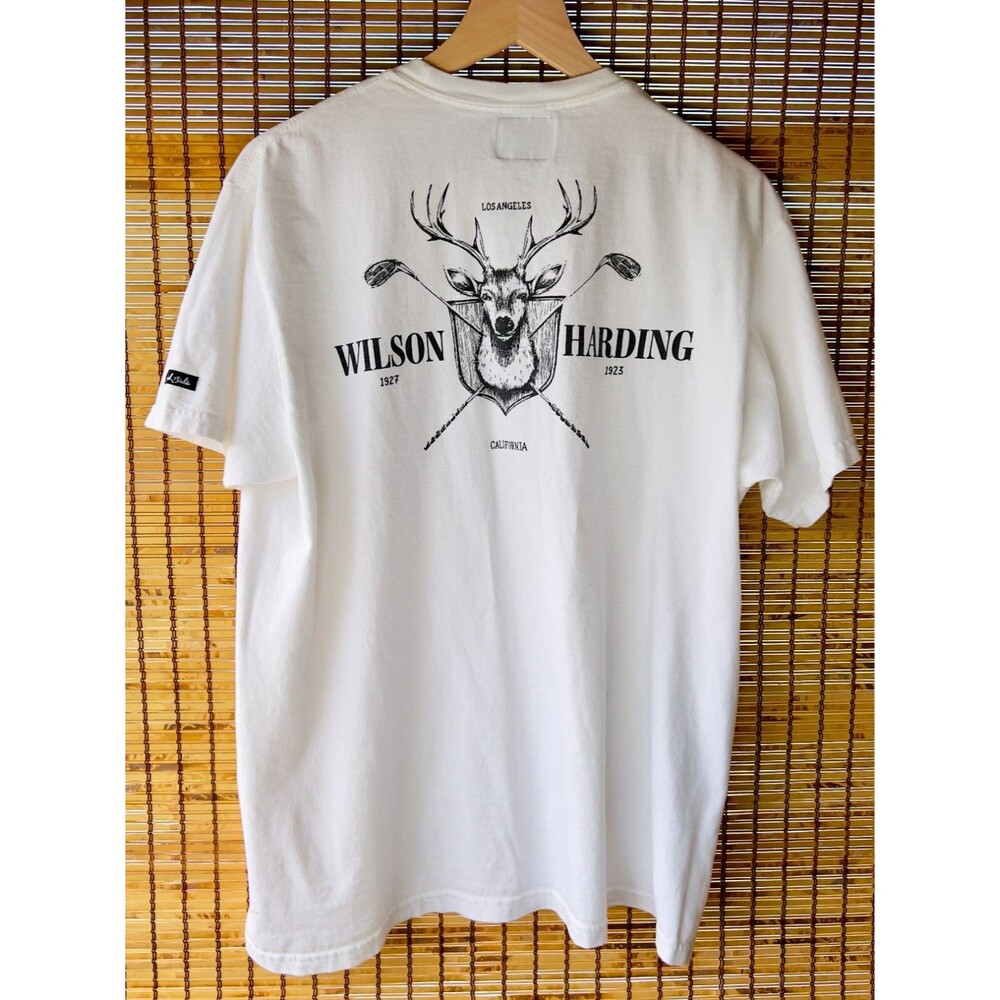 BAD BIRDIE Los Angeles Wilson Harding Course Golf Graphic T-Shirt [White] [L]